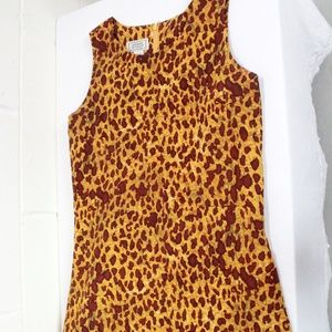 Jennifer Moore women  animal print dress size 6